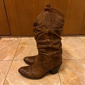 Aldo Leather Western Boots